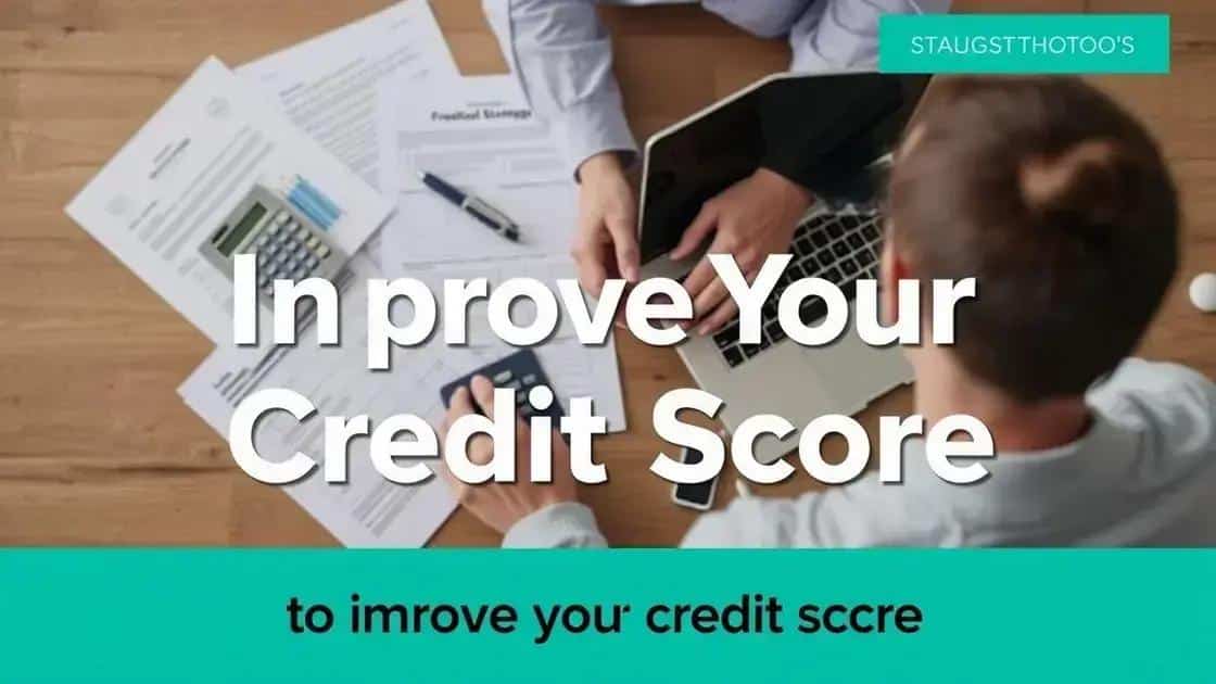 Practical steps to improve your credit score