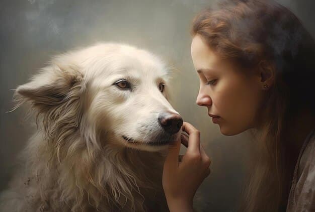 A person gently holding a husky puppy's muzzle and saying 