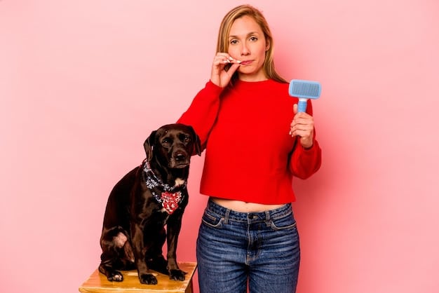 A split image showing a skeptical pet owner reading a supplement label on one side and a veterinarian holding a pet with a reassuring smile on the other side.