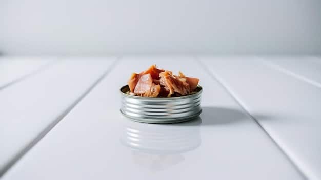 A side-by-side comparison of two bowls; one filled with dog food made with 