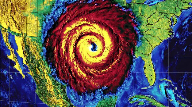 A map of the US highlighting different regions and the types of natural disasters they are prone to, such as hurricanes in the southeast, wildfires in the west, and tornadoes in the midwest.