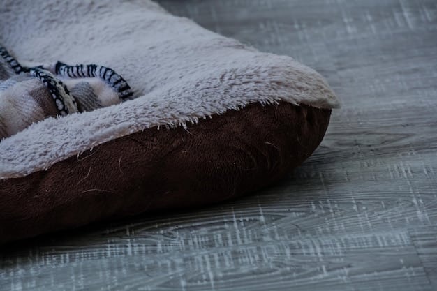 A close-up shot of various dog bed materials, including fleece, cotton, and a waterproof lining, showcasing their textures and benefits.