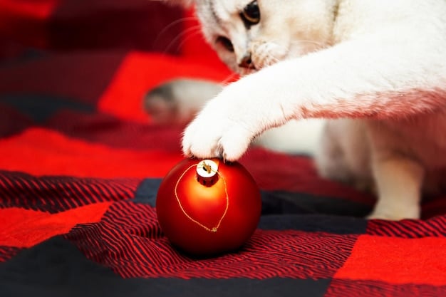 A close-up shot of a modern interactive cat toy featuring a laser pointer moving in unpredictable patterns, designed to stimulate a cat's hunting instincts.