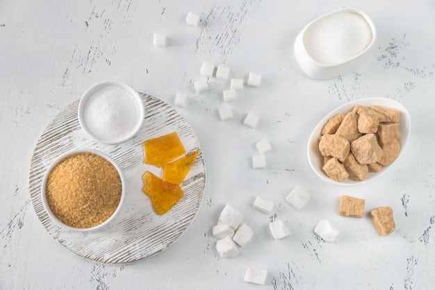 A photo of various common pet supplement ingredients, such as omega-3 fish oil capsules, glucosamine, and probiotics in powder form, arranged on a wooden surface.