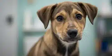 Healthy puppy looking curious, symbolizing critical vaccinations